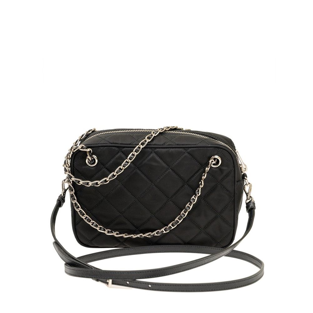 Prada Svart Axelremsväska I Nylon