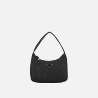 Prada Svart Axelremsväska I Nylon