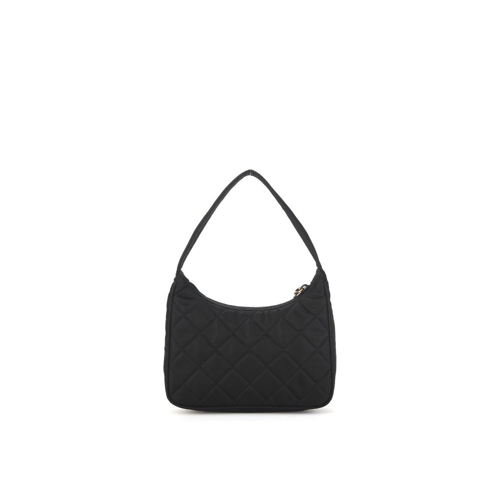 Prada Svart Axelremsväska I Nylon