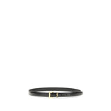 Saint Laurent Svart Bälte I Läder