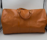 Louis Vuitton Keepall 50 Duffelbag Reseväska I Brunt Epi-läder