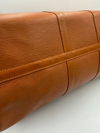 Louis Vuitton Keepall 50 Duffelbag Reseväska I Brunt Epi-läder