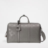 Gucci GG Embossed Duffle Bag Grey