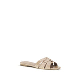 Saint Laurent Tribute Sandaler I Beige Lackläder