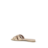 Saint Laurent Tribute Sandaler I Beige Lackläder