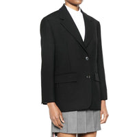 Prada Svart Blazer I Jungfruull
