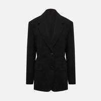 Prada Svart Kappa I Fleece-Ull