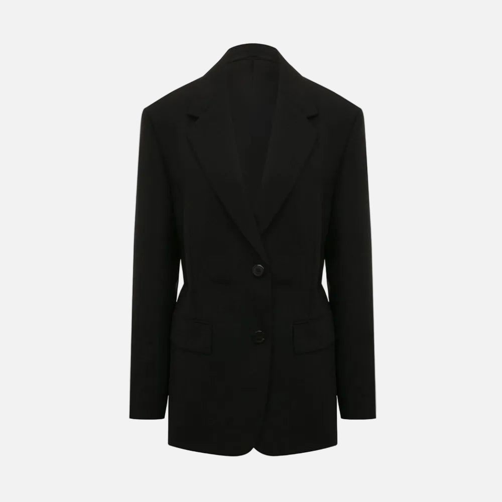 Prada Svart Kappa I Fleece-Ull