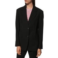 Prada Svart Kappa I Fleece-Ull