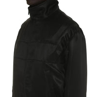 Saint Laurent Svart Sidenbomberjacka