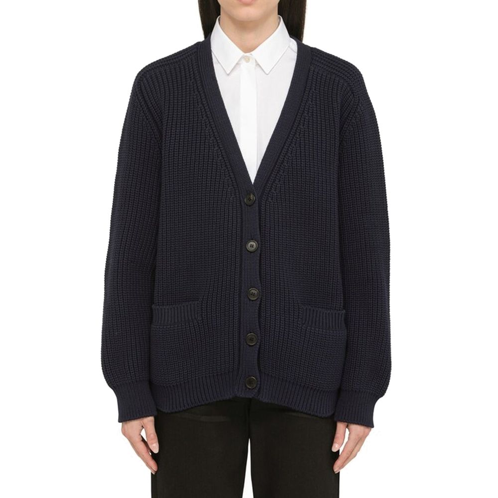 Prada Blå Cotton Cardigan