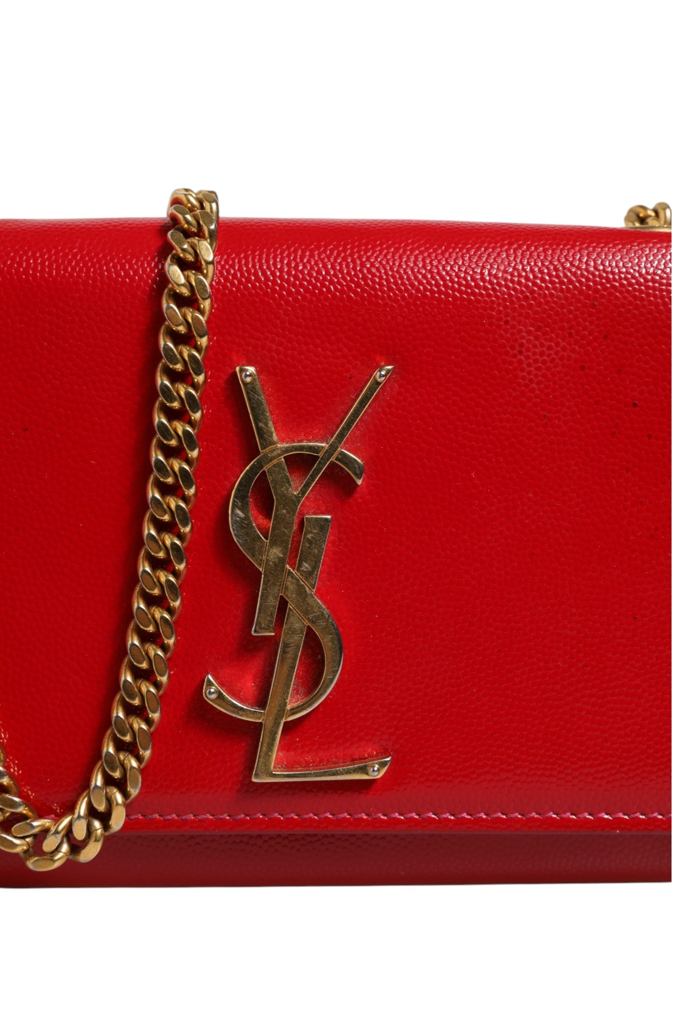 Saint Laurent Kate Axelremsväska I Läder