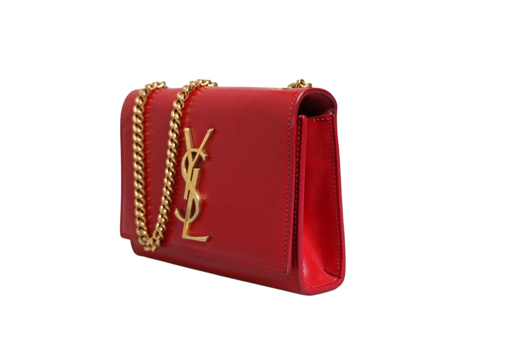 Saint Laurent Kate Axelremsväska I Läder