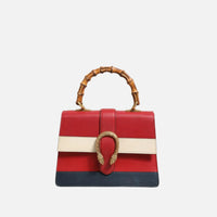 Gucci Dionysus Bamboo Medium Handväska Vit/Blå/Röd