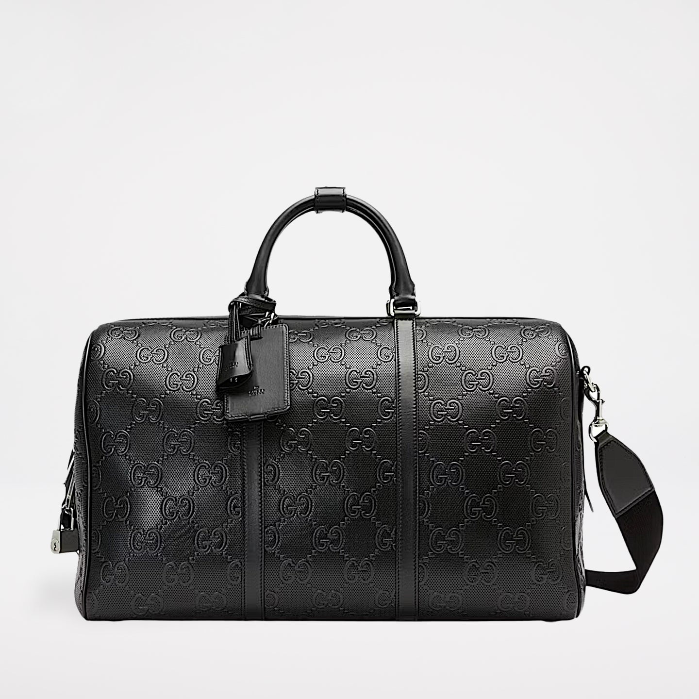 Gucci GG Embossed Duffle Bag Black
