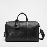 Gucci GG Embossed Duffle Bag Black