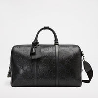 Gucci GG Embossed Duffle Bag Black