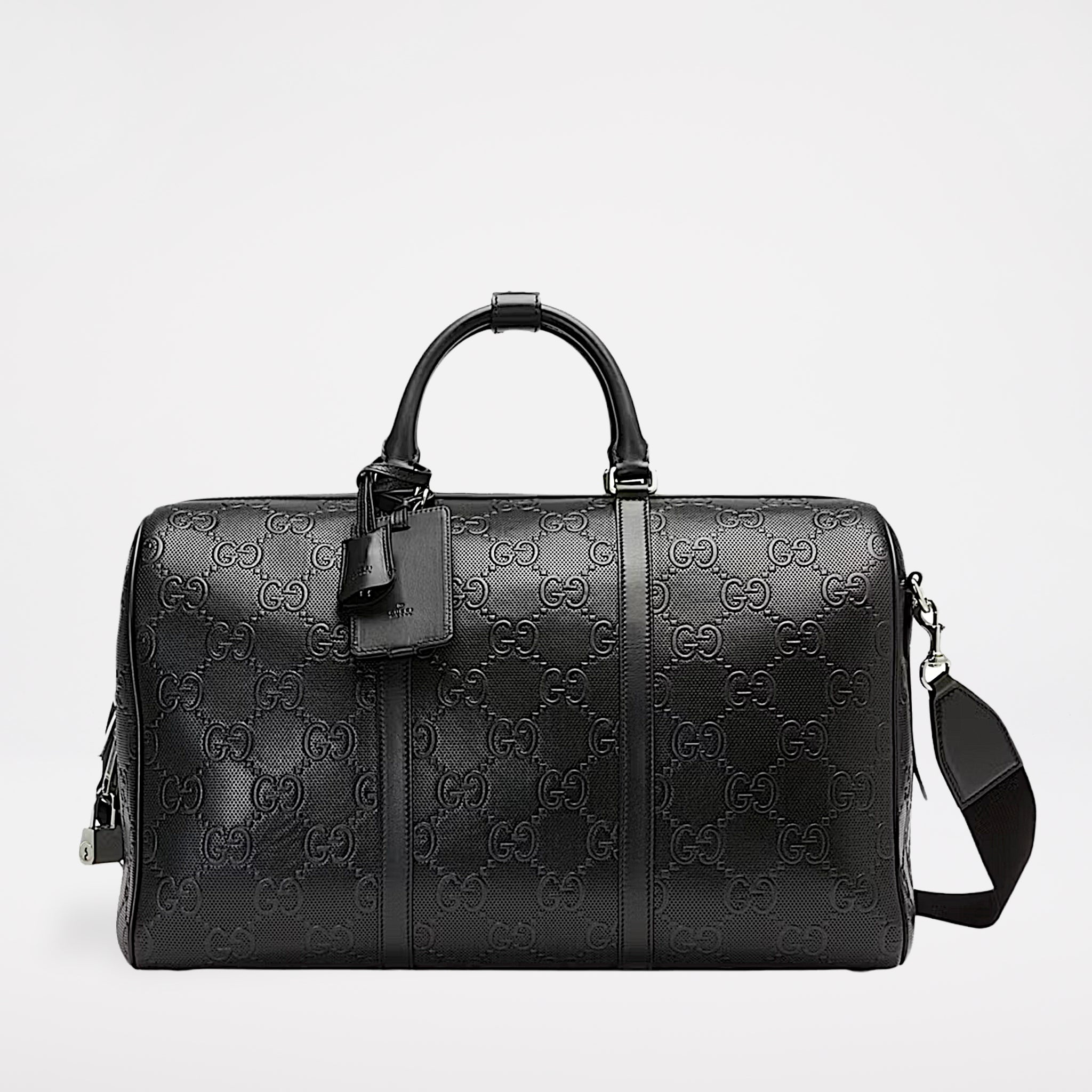 Gucci GG Embossed Duffle Bag Black