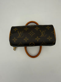 Louis Vuitton Nano Speedy Handväska I Monogram-Canvas
