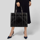 Dior Svart Läder Tote Handväska