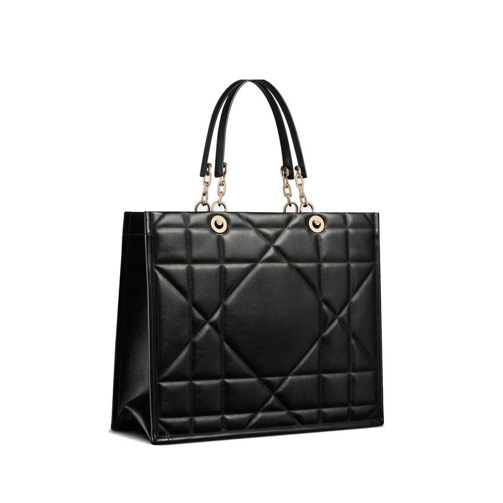 Dior Svart Läder Tote Handväska