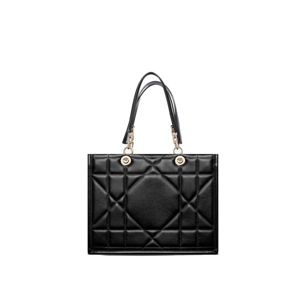 Dior Svart Läderhandväska (Tote Väska)