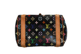 Louis Vuitton Priscilla Handväska I Svart Monogram Multicolor Canvas