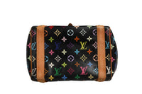 Louis Vuitton Priscilla Handväska I Svart Monogram Multicolor Canvas
