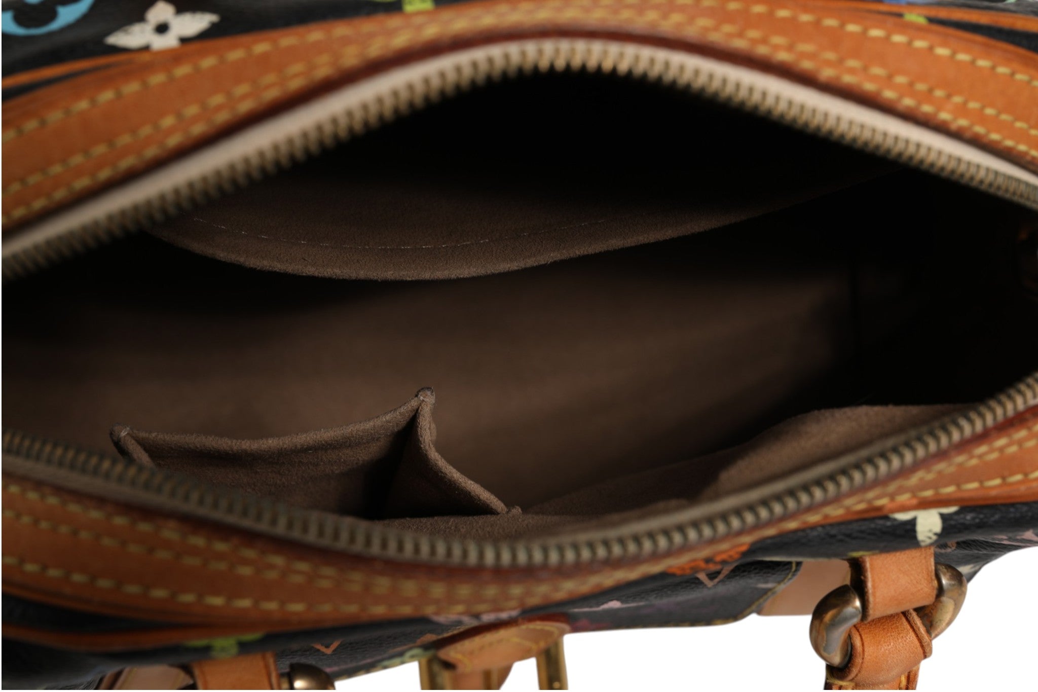 Louis Vuitton Priscilla Handväska I Svart Monogram Multicolor Canvas