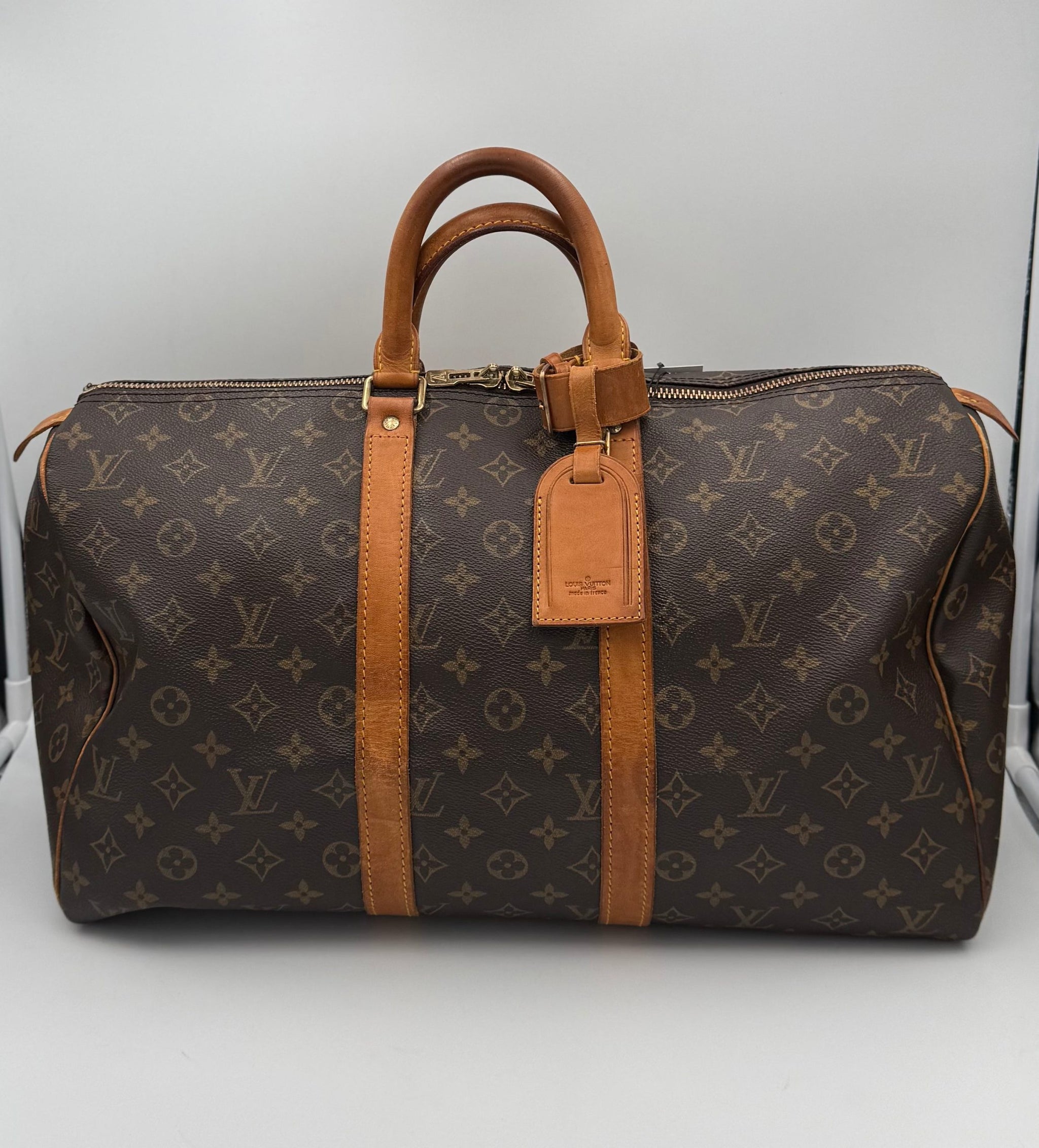 Louis Vuitton Keepall 45 Reseväska Duffelväska Med Monogram