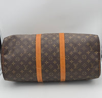 Louis Vuitton Keepall 45 Reseväska Duffelväska Med Monogram