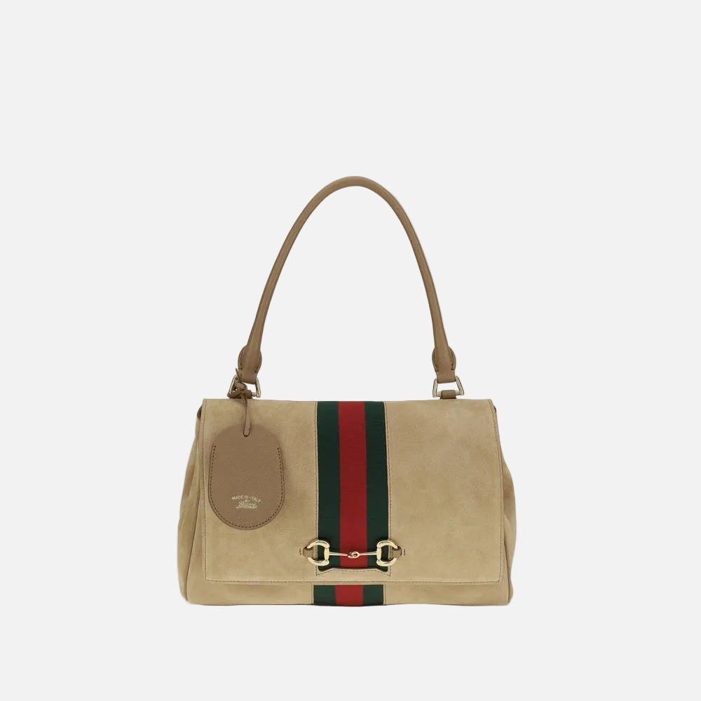 Gucci Handväska I Beige Läder (Bos Taurus)