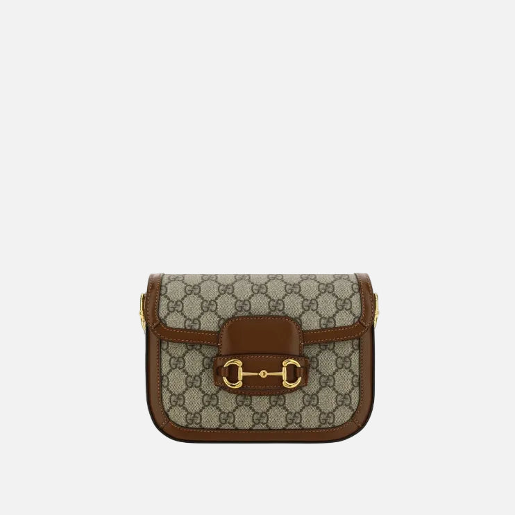 Gucci Beige 1955 Horsebit Mini Axelremsväska