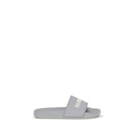 Burberry Grå Badtofflor (Slides) I Gummi