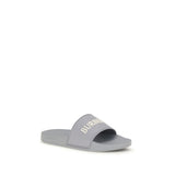 Burberry Grå Badtofflor (Slides) I Gummi