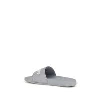 Burberry Grå Badtofflor (Slides) I Gummi
