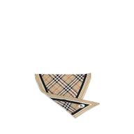 Burberry Beige Silkeshalsduk