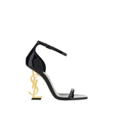 Saint Laurent Svarta Klackskor I Kalvläder Med Stilettklack
