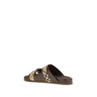 Burberry Bruna Platta Sandaler I Skinn