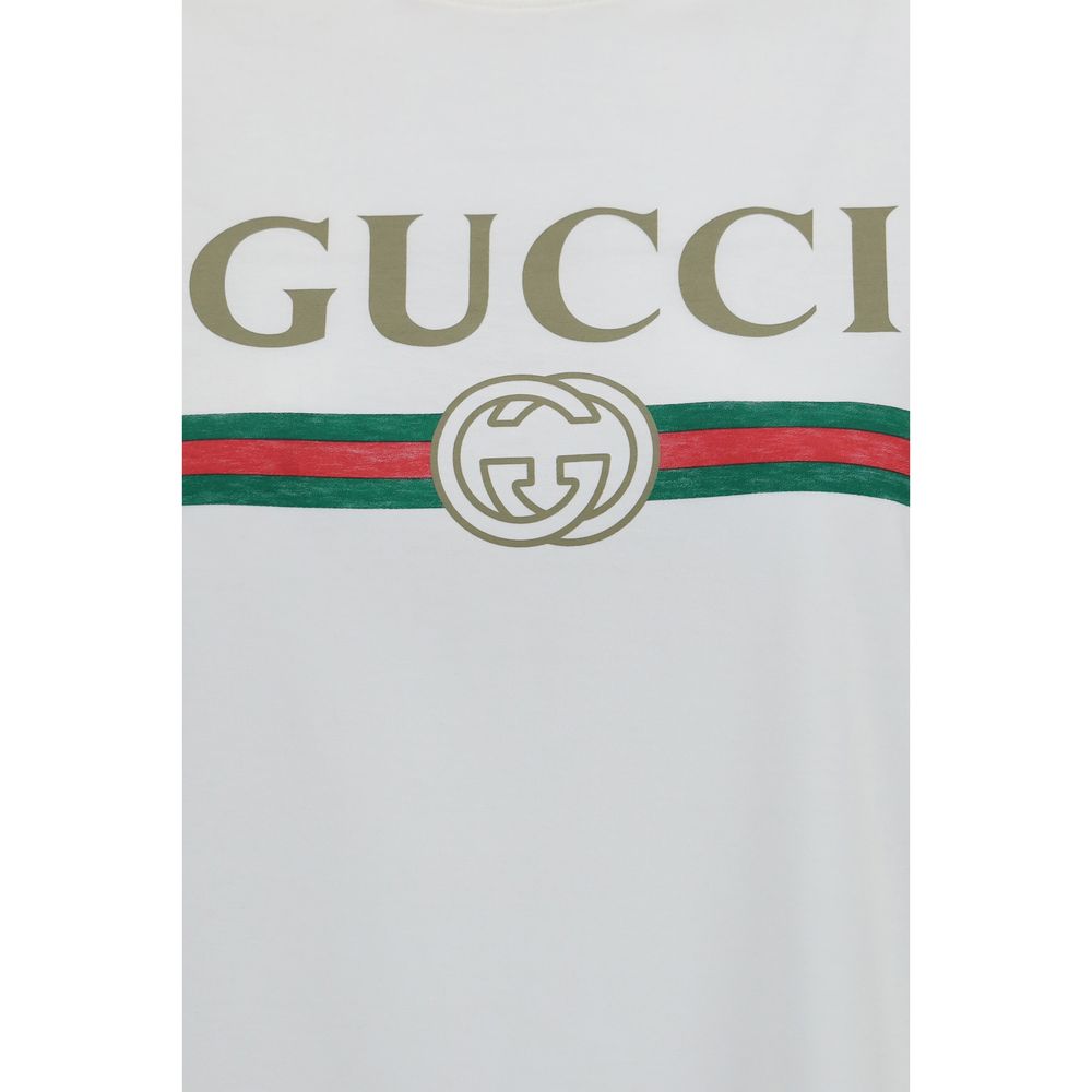 Gucci Vit T-shirt I Bomull