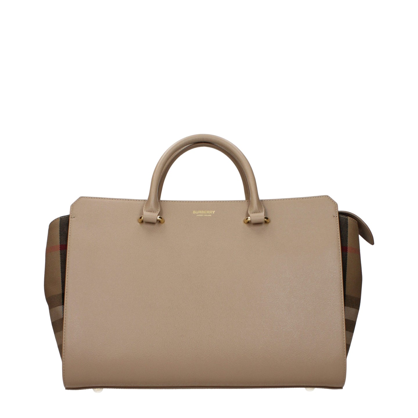 Burberry Handväska I Beige Läder