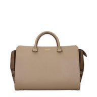 Burberry Handväska I Beige Läder