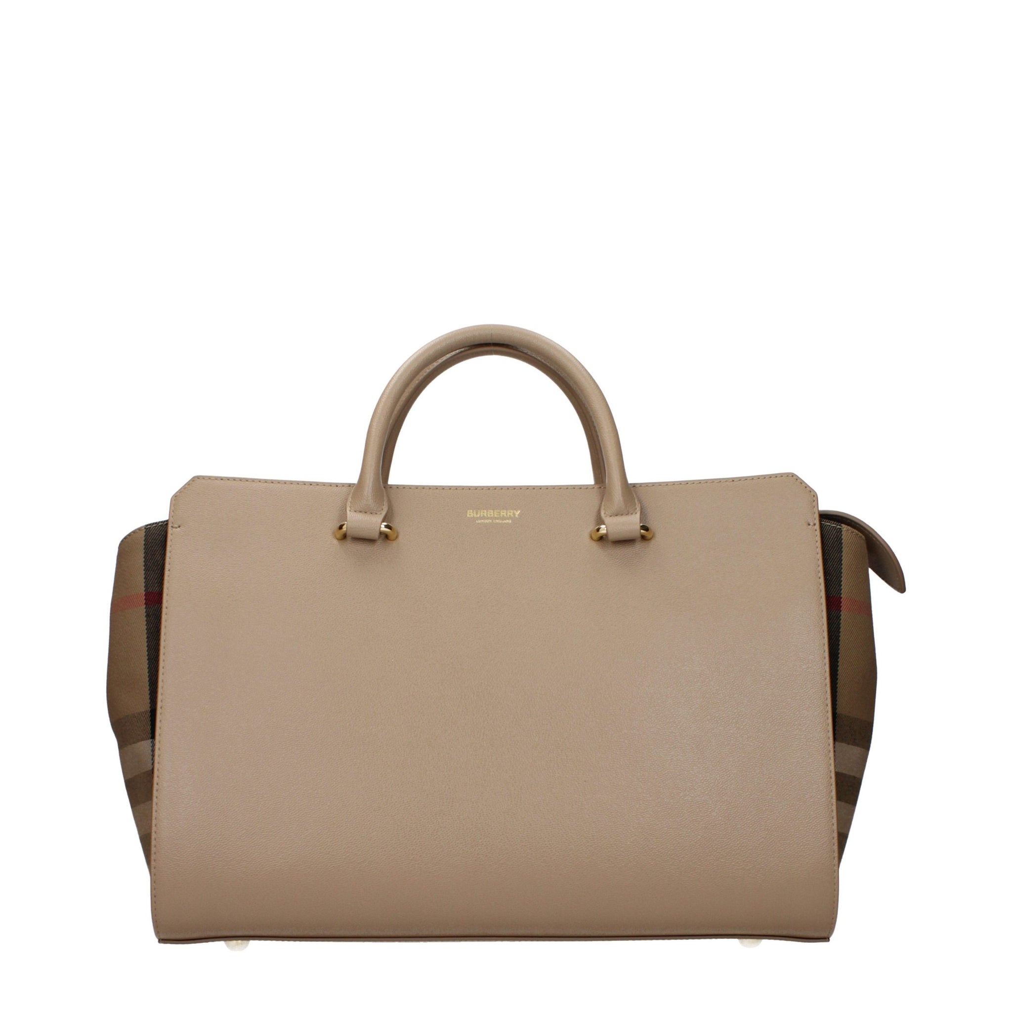 Burberry Handväska I Beige Läder