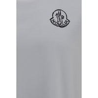 Moncler Vit Bomulls-T-shirt