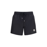 Moncler Svarta Badshorts I Polyamid