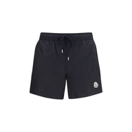 Moncler Svarta Badshorts I Polyamid