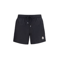 Moncler Svarta Badshorts I Polyamid
