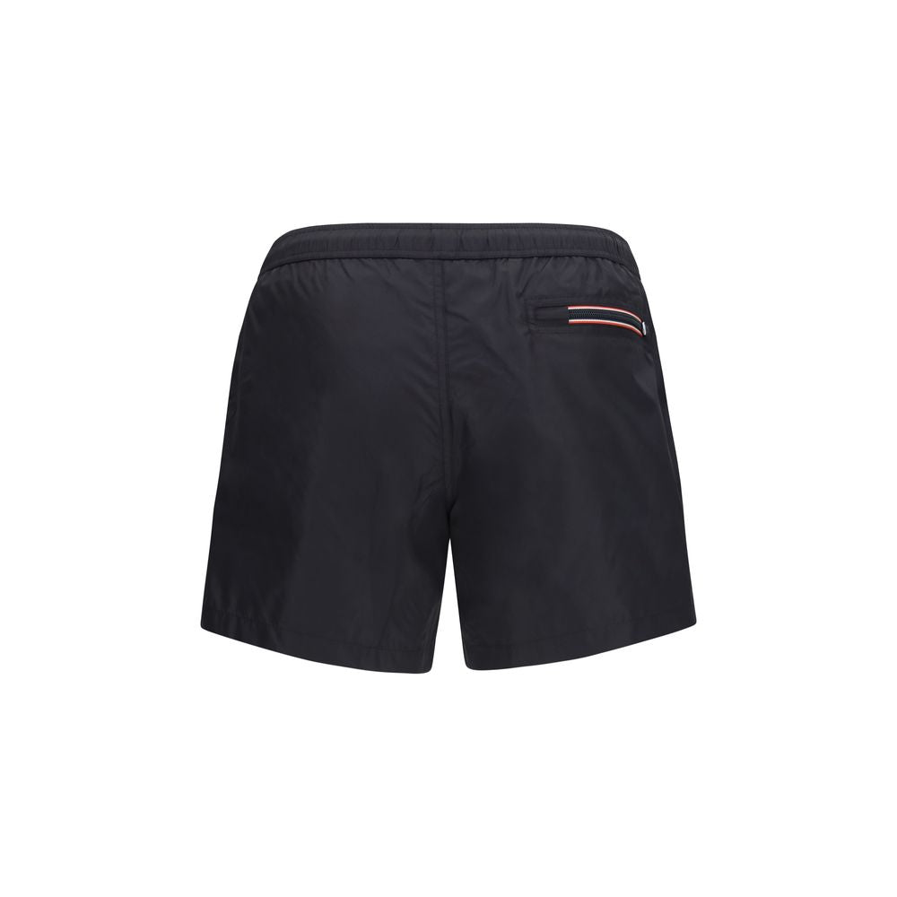 Moncler Svarta Badshorts I Polyamid
