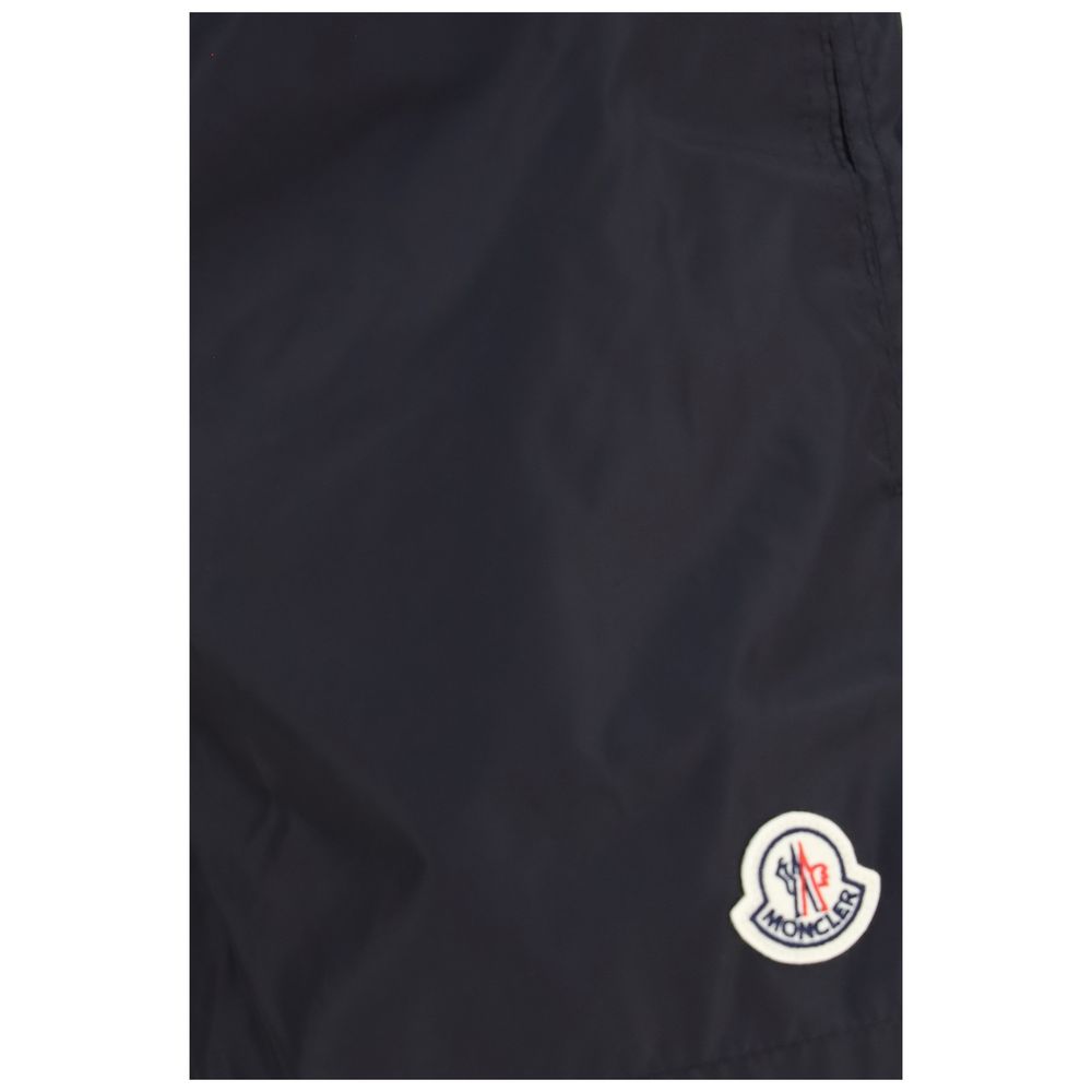 Moncler Svarta Badshorts I Polyamid