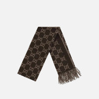 Gucci Brun Kasmirhalsduk